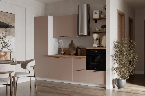 Готовая кухня КГ 2550 Эмаль, Крем  Арника РМ в.8