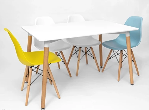 Стол TANSY 120 белый/массив бука  М-City