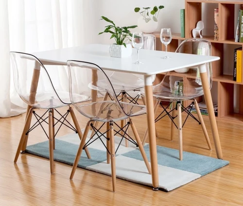 Стол TANSY 120 белый/массив бука  М-City