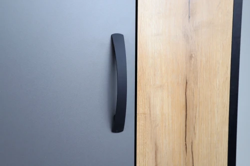 Шкаф ОЛЬГА-ЛОФТ 3, Дуб Крафт Золотой, Темно Серый