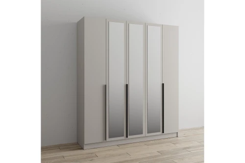 Распашной шкаф с зеркалом Мадрид 2.0, Кашемир