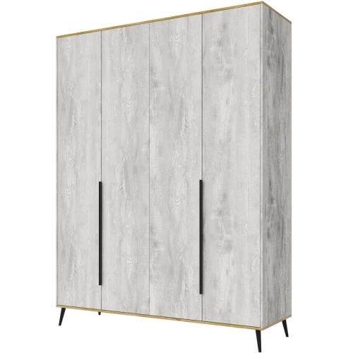 Шкаф «Саванна» 4Д КМК 0973.14, бетон пайн светлый/дуб наварра