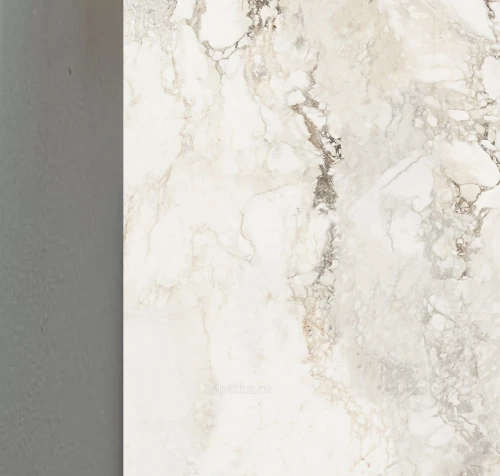 Стол ПУАНТО 200  BRECHA CREMA ELEGANCE, керамика / Латте каркас М-City