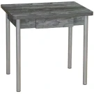 Эко 80х60 стол обеденный раскладной с ящиком / пасадена/металлик Эко 80х60 стол обеденный раскладной с ящиком / пасадена/металлик