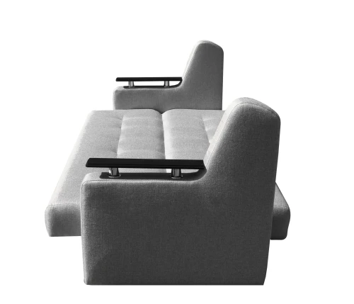 Диван СЕНАТОР ЛЮКС 120 серый ППУ