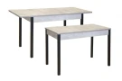 Стол обеденный Сканд Цемент светлый Стол обеденный Сканд Цемент светлый