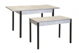 Стол обеденный Сканд Цемент светлый