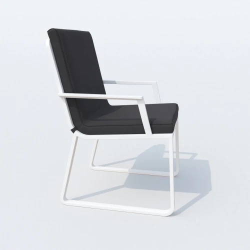 Обеденная группа DIVA ALBA  каркас белый / стол стекло диа 110 / ткань антрацит