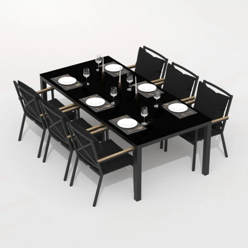 Стол обеденный CANA карбон 220x100