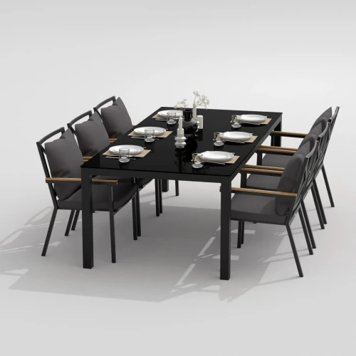 Стол обеденный CANA карбон 220x100