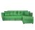 Диван угловой Амстердам велюр зеленый 160