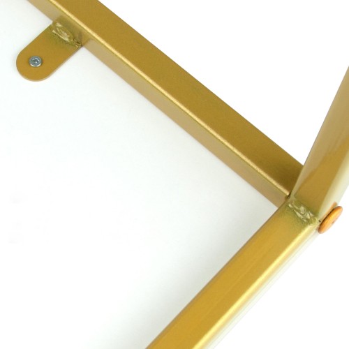 Стол журнальный МеталлАрт М002 белый мрамор/золото