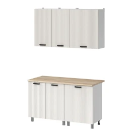 МК Аленушка 1,4м Лотос Молочный,скоба антрацит,сонома