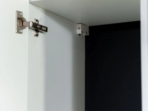 Пенал-витрина «Йорк» навесная (01), ЛВ Белый/белый глянец