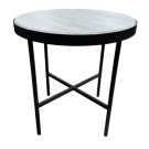 Стол журнальный МеталлАрт М011 МАЛЫЙ бежевый дуб/черный