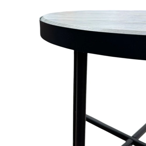 Стол журнальный МеталлАрт М011 МАЛЫЙ бежевый дуб/черный