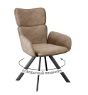 Стул DikLine 501 поворотный SB4 бежевый, ножки черные Стул DikLine 501 поворотный SB4 бежевый, ножки черные