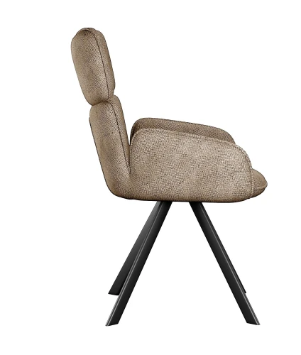 Стул DikLine 501 поворотный SB4 бежевый, ножки черные