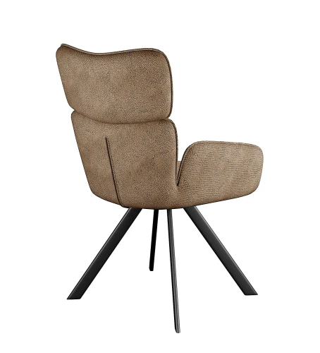 Стул DikLine 501 поворотный SB4 бежевый, ножки черные
