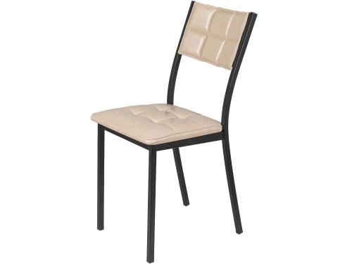 Стул Дункан ДП2-20, Pegas бежевый, каркас черный матовый