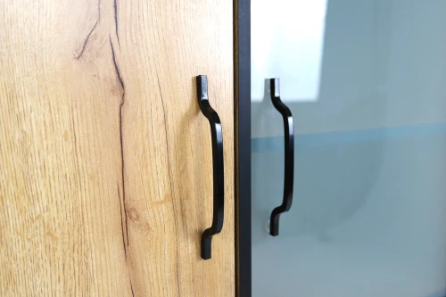 Шкаф-витрина Виртон-21, Дуб крафт золотой