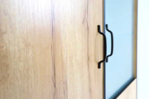 Шкаф-витрина Виртон-21, Дуб крафт золотой