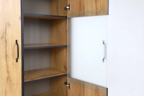 Шкаф-витрина Виртон-21, Дуб крафт золотой