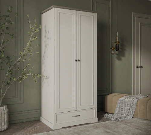 TOSCANA NEW, Шкаф 2DG1S. Цвет ПЕРСИДСКИЙ ЖЕМЧУГ/КАНЬОН