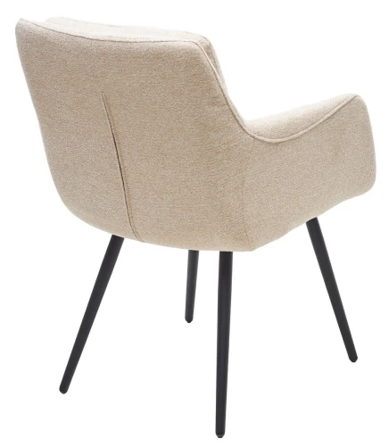 Стул VALLEYS Бежевый Lake-110, ткань / черный каркас / Товарный знак DISAUR