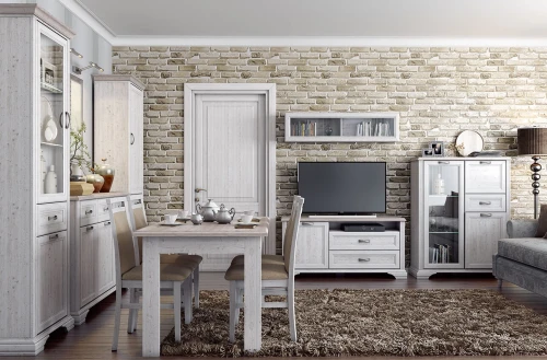 Полка навесная 1V, MONAKO, цвет Сосна винтаж