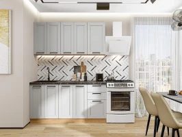 Кухонный гарнитур Нео-01 Grey Silk