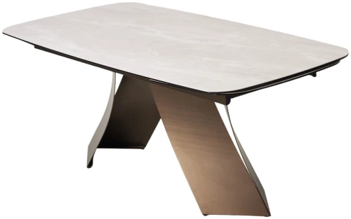 Стол YON 180 TL-109, испанская керамика / Шоколадное золото каркас, ®DISAUR