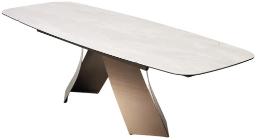 Стол YON 180 TL-109, испанская керамика / Шоколадное золото каркас, ®DISAUR