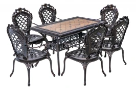 Стол из литого алюминия 130*90 Барселона «Barcelona» 6104