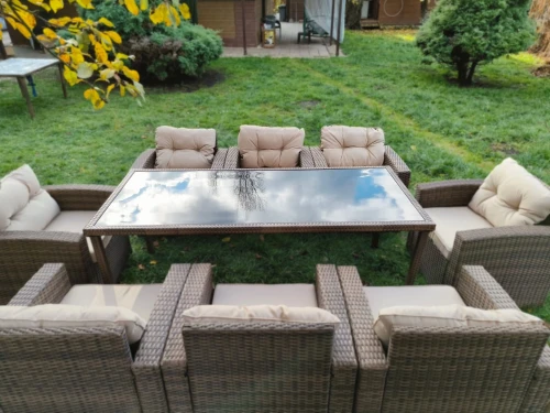 Обеденная группа на 8 человек Сантьяго (9 предметов) Brown