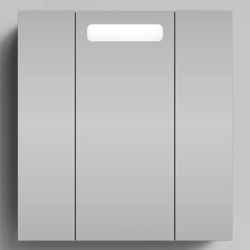 Зеркало Мальта 70, Мрамор Графит софт тач ПВХ 4044-3