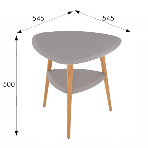 Стол журнальный Дублин графит/бук