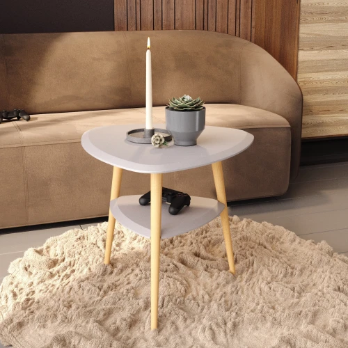 Стол журнальный Дублин графит/бук