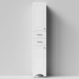 Пенал Адам 35 напольный, белый глянец, левый