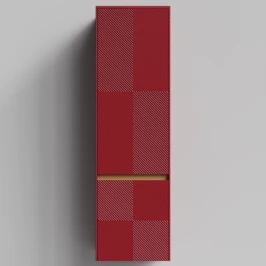 Пенал Аурум 45, пример RAL 3004 Пурпурно-красный, матовая, подвесной, левый