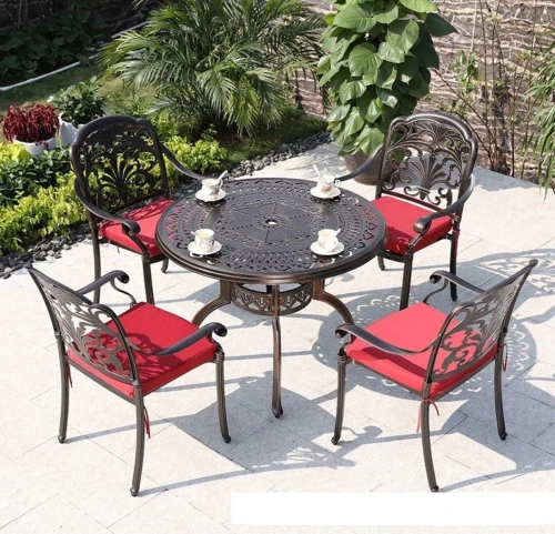 Стол из литого алюминия Орхидея(Orchid) д.120