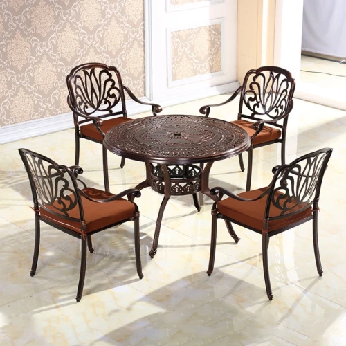 Стол из литого алюминия Орхидея(Orchid) д.120