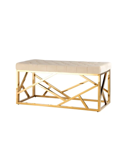 BBS-3 Банкетка мягкая, СЕРАЯ велюр, основание метал хром