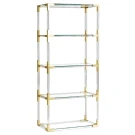 Стеллаж Роялти MH-1780NC-5, 80х35х168 см, прозрачный