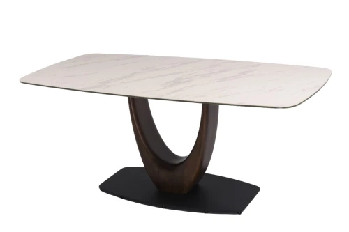 Стол обеденный Римини MC3020-180WT, 180х90х76 см, белая керамика