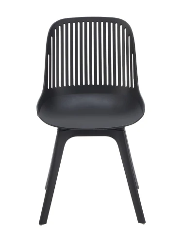 DC271 Стул пластиковый, ЧЕРНЫЙ, ноги черные