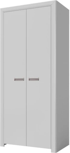 Шкаф «Эстель 2Д» КМК 0738.13-01, Белый/ Белый глянец