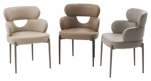 Стул VALTER HF017-09 Латте, экокожа / Латте каркас, ®DISAUR