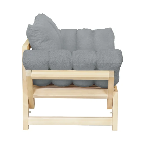 Диван Бинго ткань браво grey, каркас лак