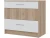 Комод «Алёна» 3ящ, Дуб сонома/Белый